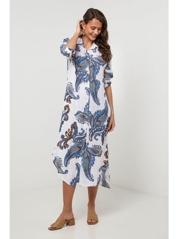 Lin Passion Leinen-Kleid in Creme