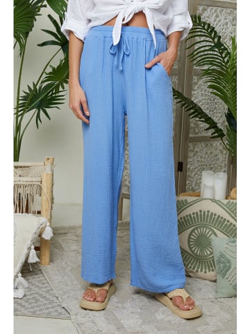 Lin Passion Leinen-Hose in Hellblau