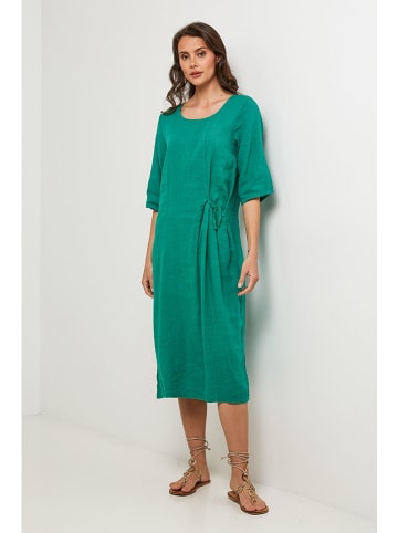 Lin Passion Leinen-Kleid in Grün