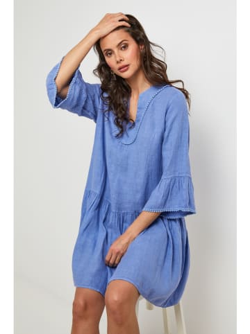 Lin Passion Linnen jurk blauw