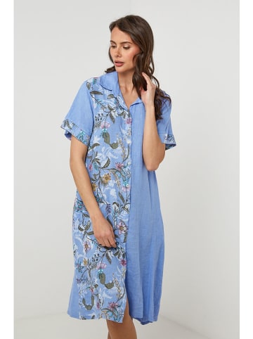 Lin Passion Leinen-Kleid in Hellblau
