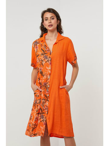 Lin Passion Linnen jurk oranje
