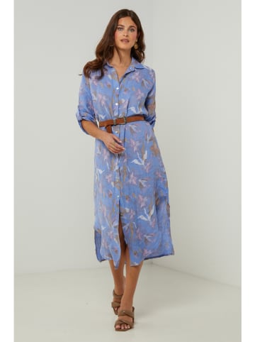 Lin Passion Leinen-Kleid in Kobaltblau