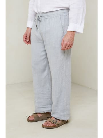 Lin Passion Spodnie w kolorze szarym