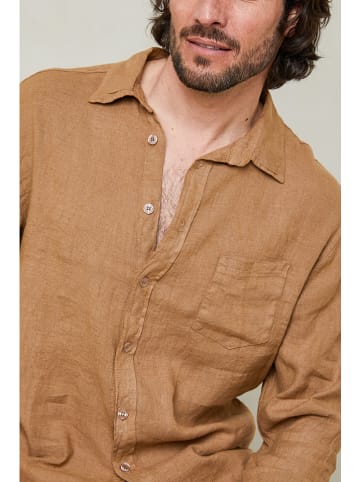 Lin Passion Koszula w kolorze jasnobrązowym