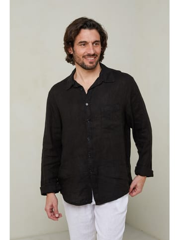 Lin Passion Hemd in Schwarz