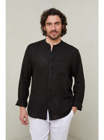 Lin Passion Hemd in Schwarz