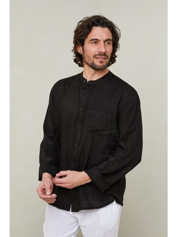 Lin Passion Hemd in Schwarz