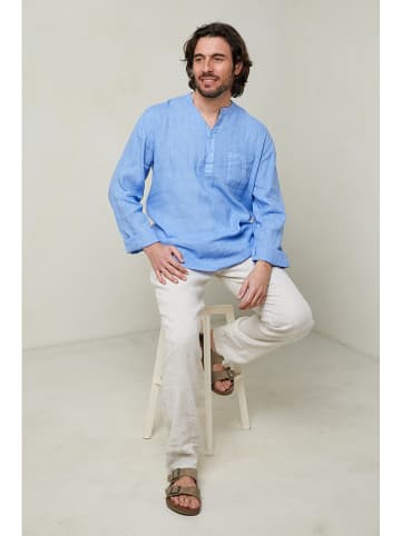 Lin Passion Hemd in Hellblau