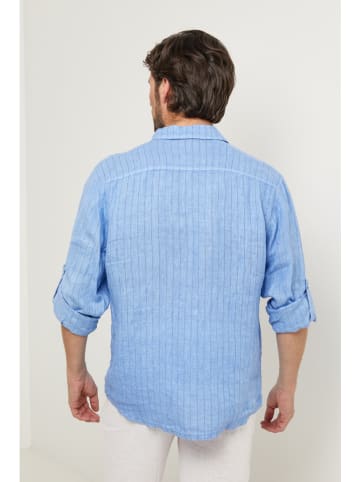 Lin Passion Linnen blouse lichtblauw