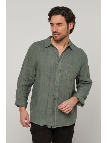 Lin Passion Linnen blouse groen