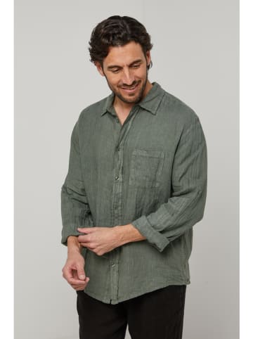 Lin Passion Linnen blouse groen