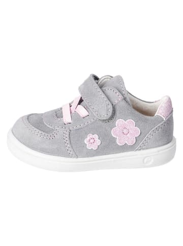 PEPINO Skórzane sneakersy "Lucia" kolorze szarym