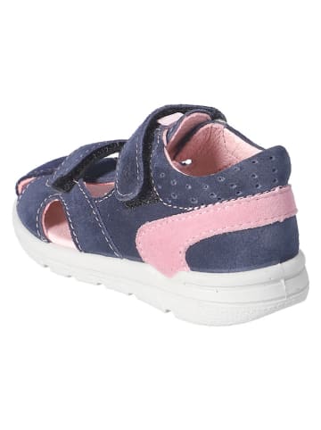 PEPINO Leder-Halbsandalen "Kansi" in Dunkelblau