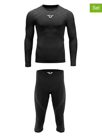 Traunstein Sport 2tlg. Set: Funktionswäsche in Schwarz
