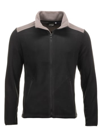 Traunstein Sport Fleecejacke "Topas" in Schwarz/ Beige