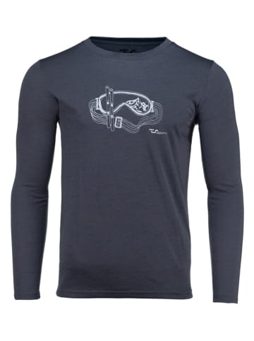 Traunstein Sport Funktionslongsleeve "Winterspiegelung" in Dunkelblau