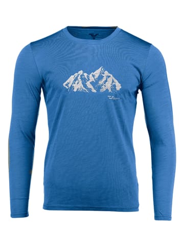 Traunstein Sport Funktionslongsleeve "Bergwelt" in Blau