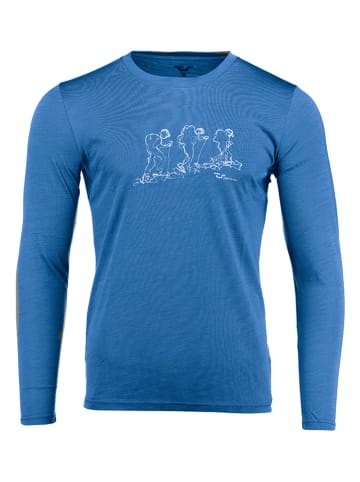 Traunstein Sport Funktionslongsleeve "Skitour" in Blau