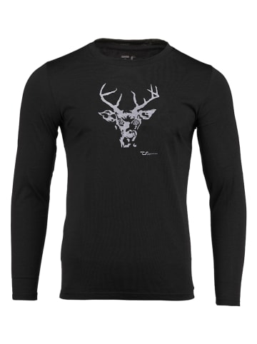 Traunstein Sport Funktionslongsleeve "Hirsch" in Schwarz