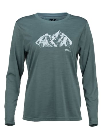 Traunstein Sport Funktionslongsleeve "Bergwelt" in Grün