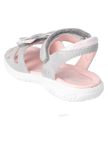 Ricosta Leren sandalen "Kelebek" grijs