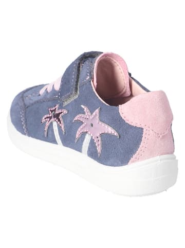 Ricosta Leren sneakers "Ivy" blauw