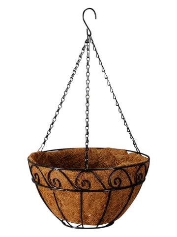 POSIWIO Kosz wiszący w kolorze czarnym - wys. 15 x Ø 30,5 cm