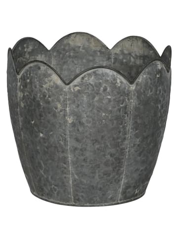 POSIWIO Doniczka "Flower" w kolorze szarym - wys. 20 x Ø 22 cm