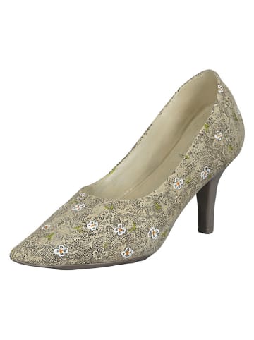 POSIWIO Figurka ogrodowa "Women's shoe" w kolorze kremowym - 23,5 x 14 x 9 cm