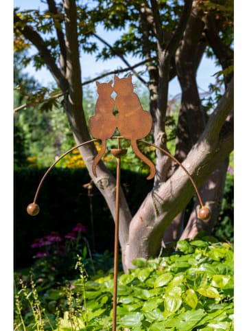 POSIWIO Windspiel ''Katzen'' in Rostrot - (B)44 x (H)124,5 x (T)4 cm