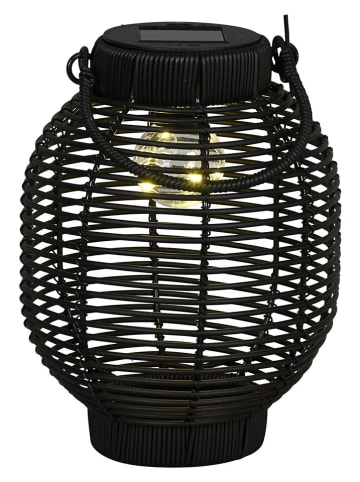 POSIWIO Solarny lampion LED w kolorze czarnym - wys. 24 x Ø 17,5 cm