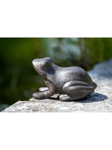POSIWIO Decotuinfiguur ''Kikker'' bruin - (B)15 x (H)9 x (D)10 cm