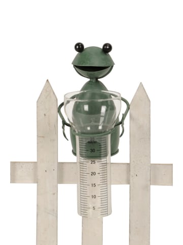 POSIWIO Hekfiguur ''Kikker'' groen - (B)11,5 x (H)16,5 x (D)12,5 cm