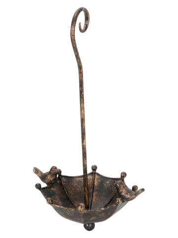 POSIWIO Vogelbad ''Schirm'' bruin - (B)24 x (H)42,5 x (D)18 cm