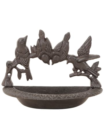 POSIWIO Vogeltränke in Braun - (B)20 x (H)15,5 x (T)10 cm