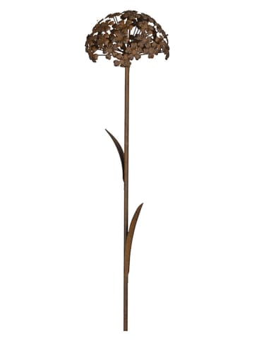 POSIWIO Gartenstecker ''Blüte'' in Braun - (H)118,5 x Ø 20 cm
