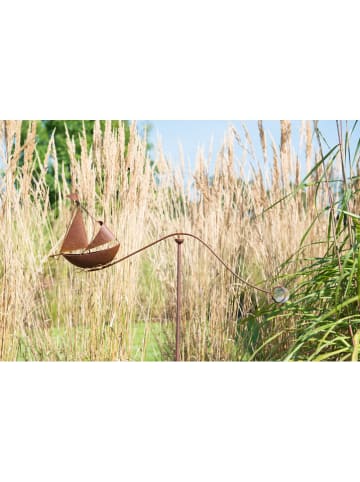 POSIWIO Windgong ''Segelboot'' roestrood - (B)77 x (H)28 x (D)5 cm