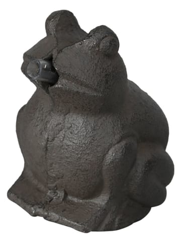 POSIWIO Dekoracja wodna "Frog" w kolorze brązowym - 7 x 9 x 6,5 cm