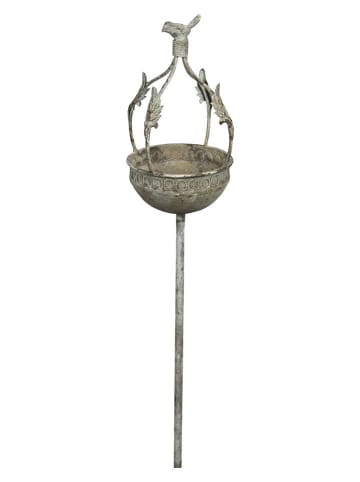 POSIWIO Vogelbad grijs - (B)19 x (H)30 x (D)16,5 cm