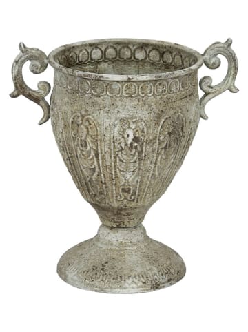 POSIWIO Tuindecoratie ''Beker'' grijs - (B)26,5 x (H)28 x (D)18,5 cm