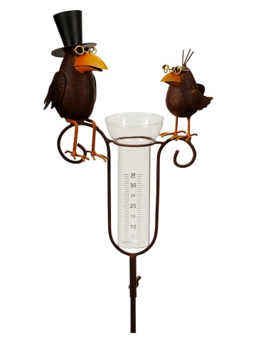 POSIWIO Dekoracja ogrodowa "Bird" w kolorze ceglanym - 25 x 125 x 13 cm