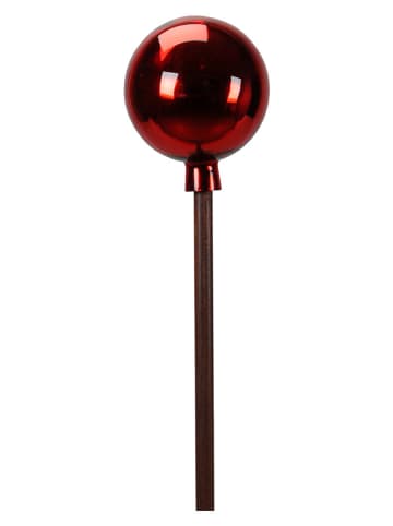 POSIWIO Tuinsteker ''Bal'' rood - (H)25 x Ø 20 cm