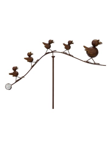 POSIWIO Windgong ''Vogel'' roestrood - (B)69,5 x (H)125 x (D)10 cm