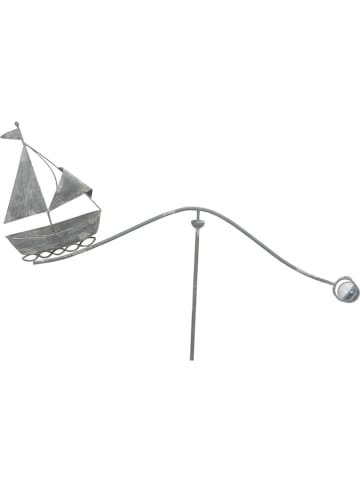 POSIWIO Windspel "Zeilboot" grijs - (B)78 x (H)126 cm