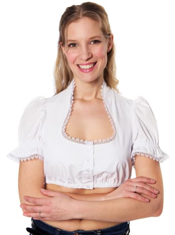 Edelnice Dirndlbluse "Emelie" in Weiß