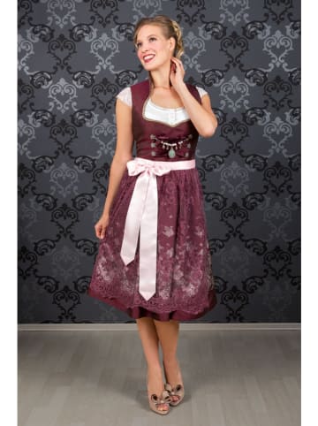 Edelnice Dirndl "Stella" in Aubergine/ Rosa
