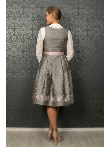 Edelnice Dirndl "Claire" in Grau/ Rosa