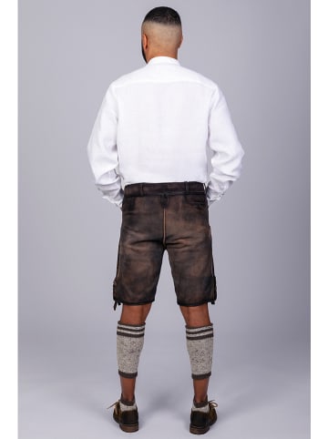 Edelnice Leinen-Trachtenhemd "Michael" in Weiß