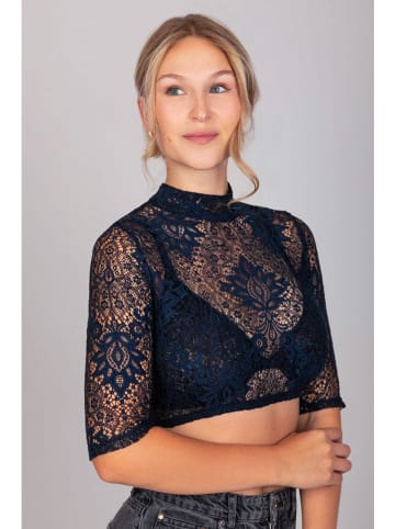 Edelnice Dirndlbluse "Sissi" in Dunkelblau
